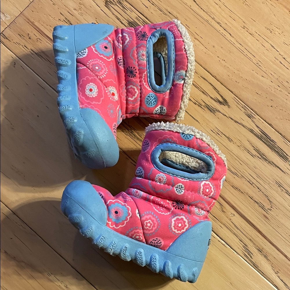Bogs Pink and Blue Kids Boots